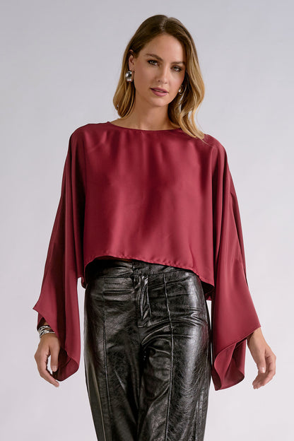 Isadora Burgundy Top