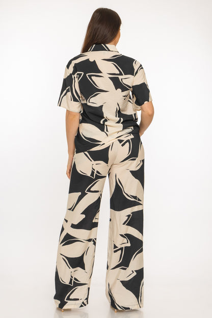 Annika Bali Print Black Matching Set