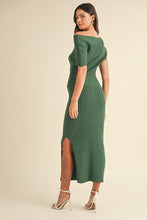 Load image into Gallery viewer, Evaline Ribbed Midi Dress
