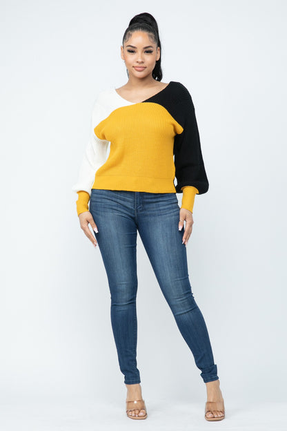 Kersten Twist Back Sweater