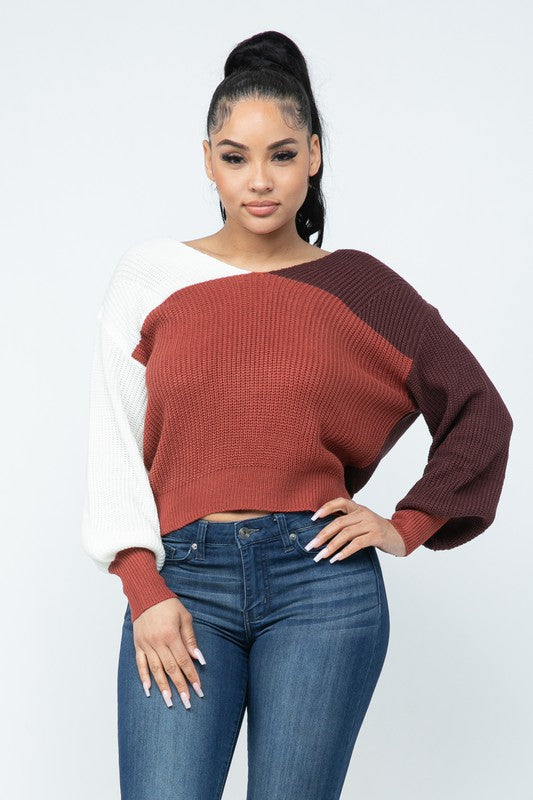 Kersten Twist Back Sweater