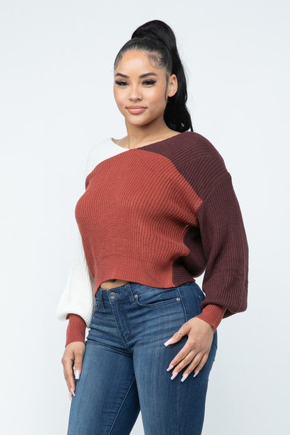 Kersten Twist Back Sweater