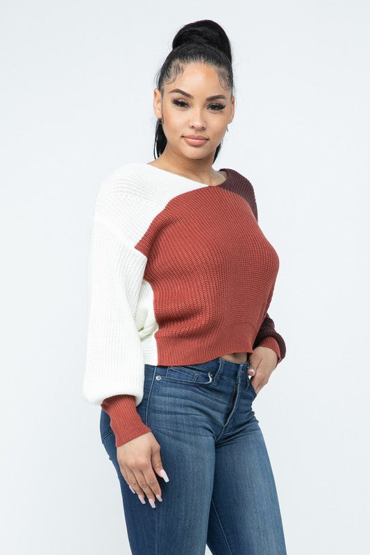 Kersten Twist Back Sweater