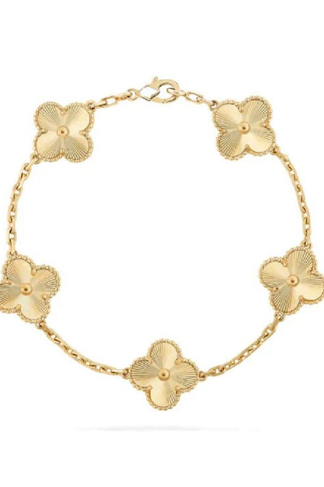 Gold Clover Leaf Bracelet