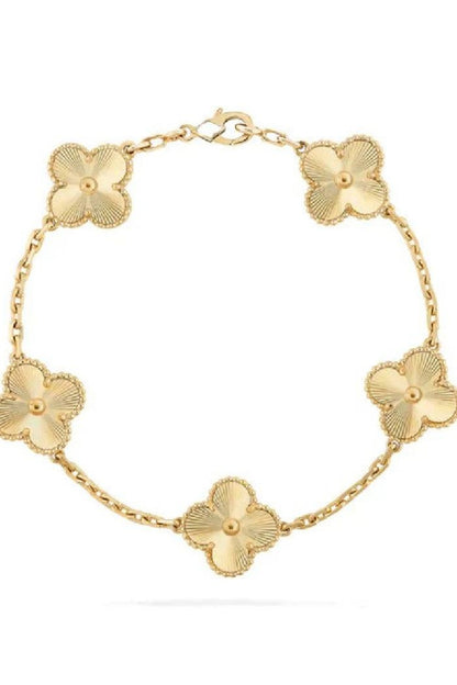 Gold Clover Leaf Bracelet