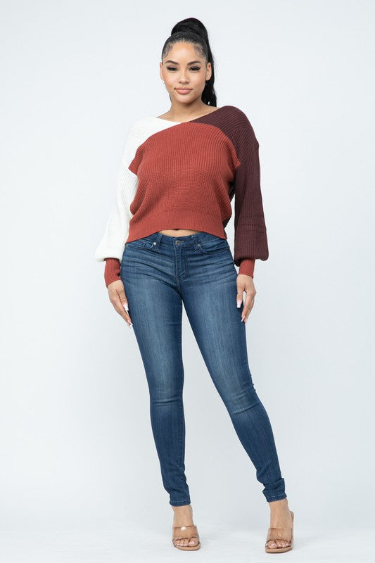Kersten Twist Back Sweater
