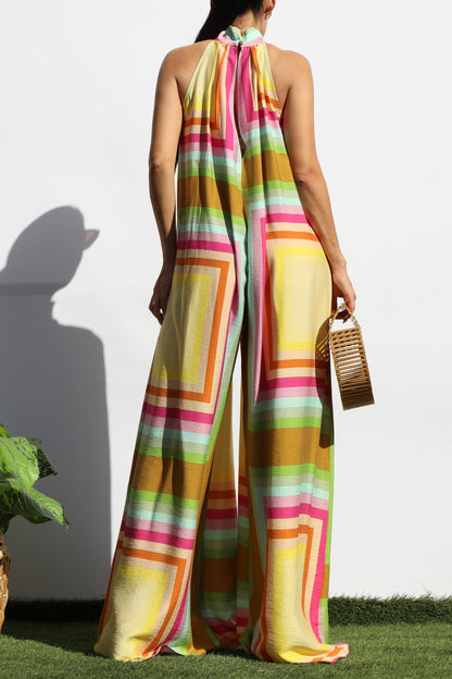 Aubrey Yellow Printed Jumpsuit
