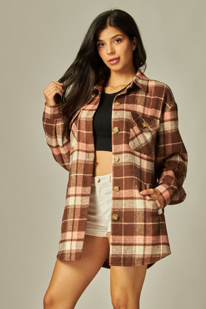 Brinkley Pocketed Plaid Shacket