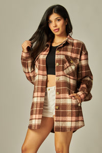 Brinkley Pocketed Plaid Shacket