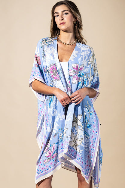 Blue Drift Kimono