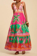 Load image into Gallery viewer, Tropical Print Maxi Dress
