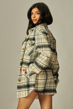 Load image into Gallery viewer, Brinkley Pocketed Plaid Shacket
