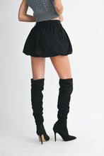 Load image into Gallery viewer, Black Bubble Hem Shorts
