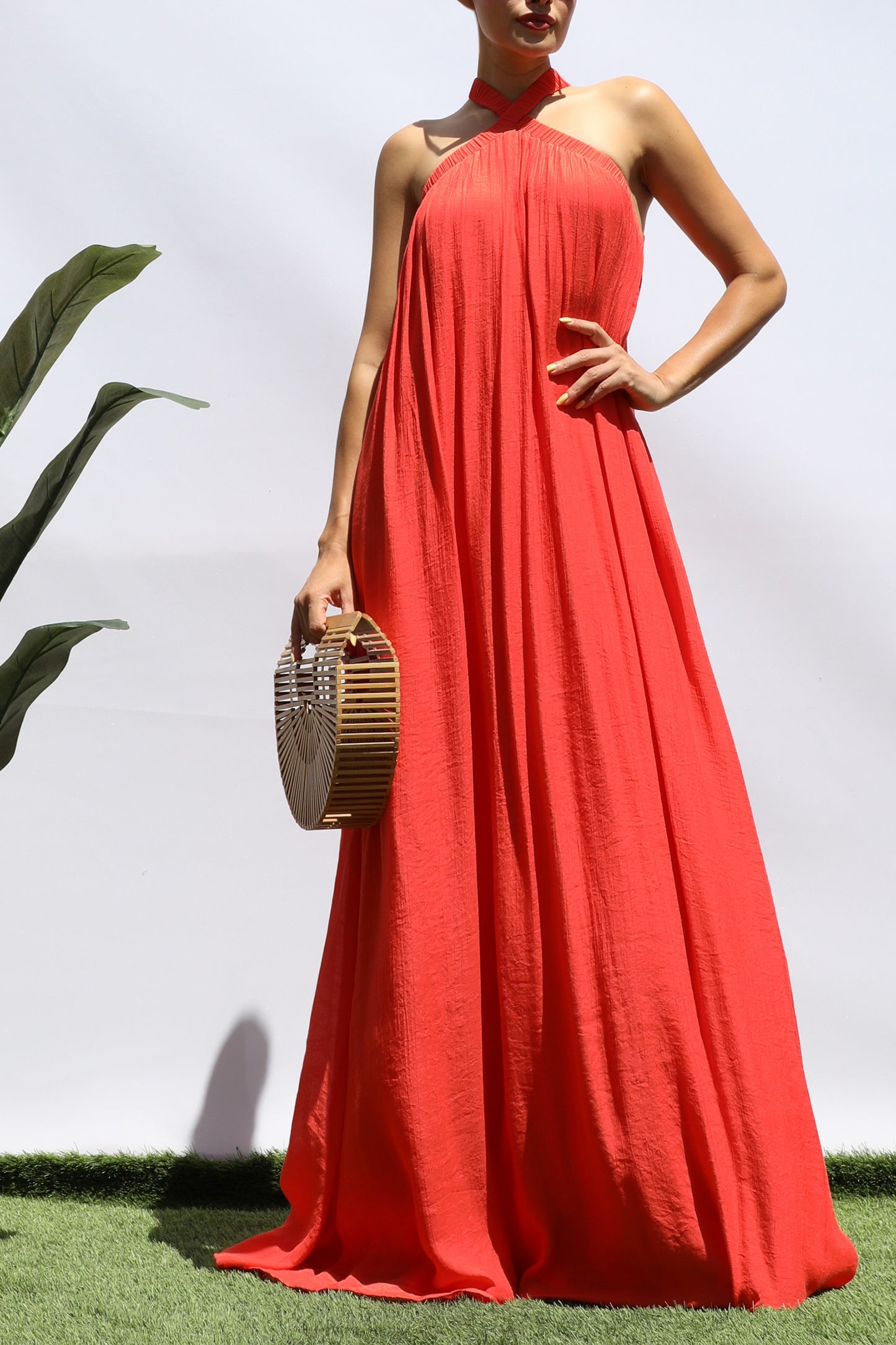 Isadora Orange Maxi Dress