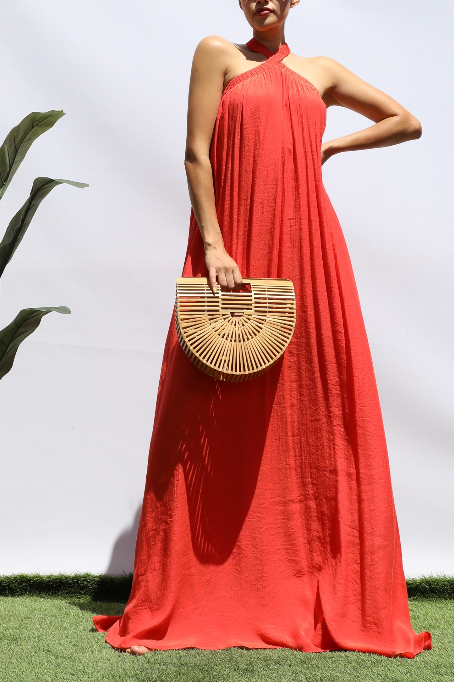 Isadora Orange Maxi Dress