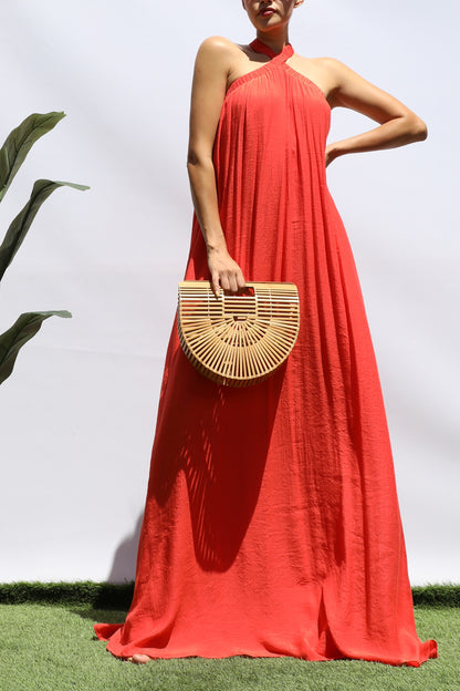 Isadora Orange Maxi Dress