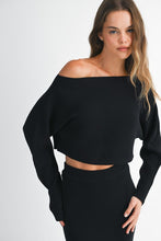 Load image into Gallery viewer, Black Top &amp; Midi Skirt Set
