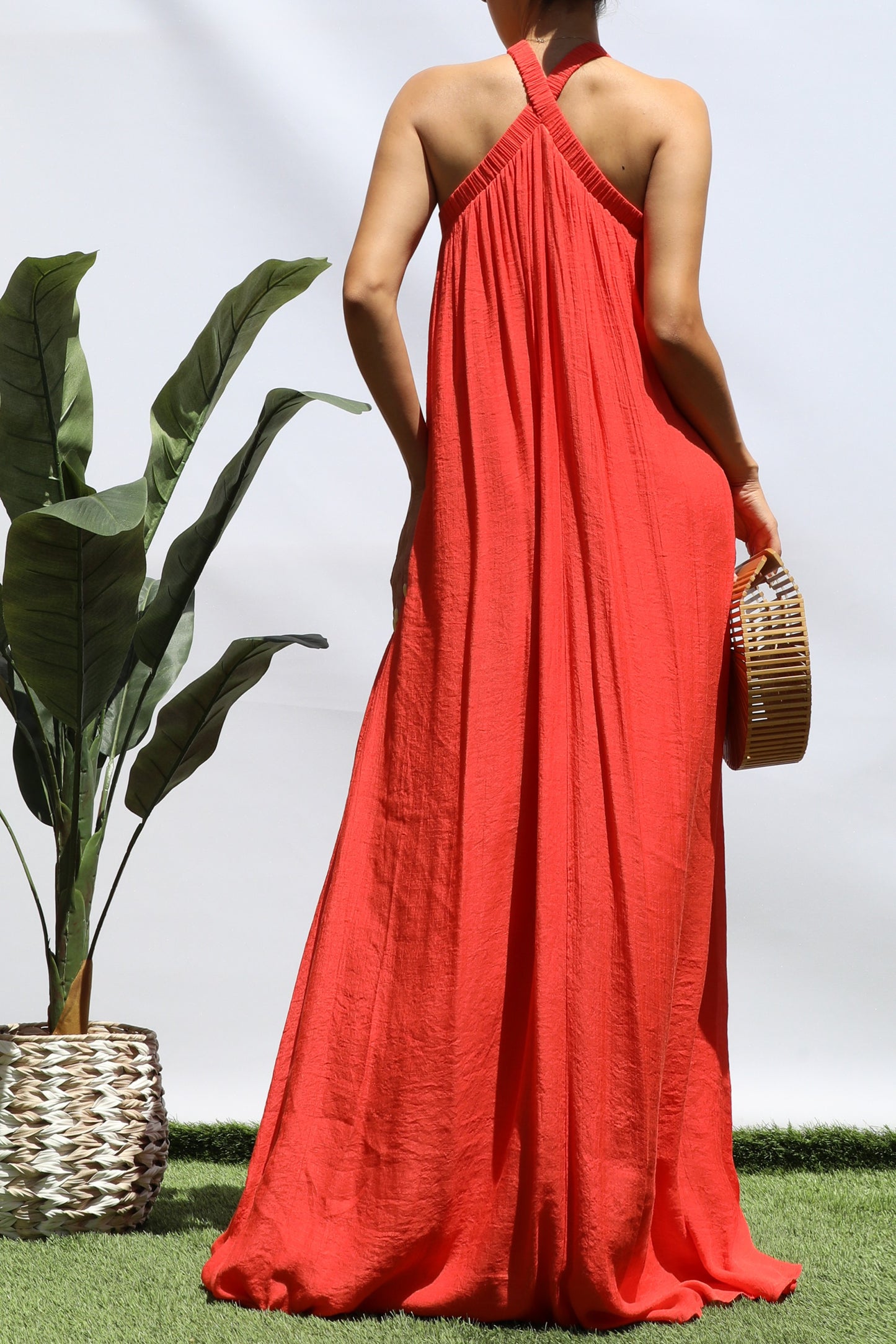 Isadora Orange Maxi Dress