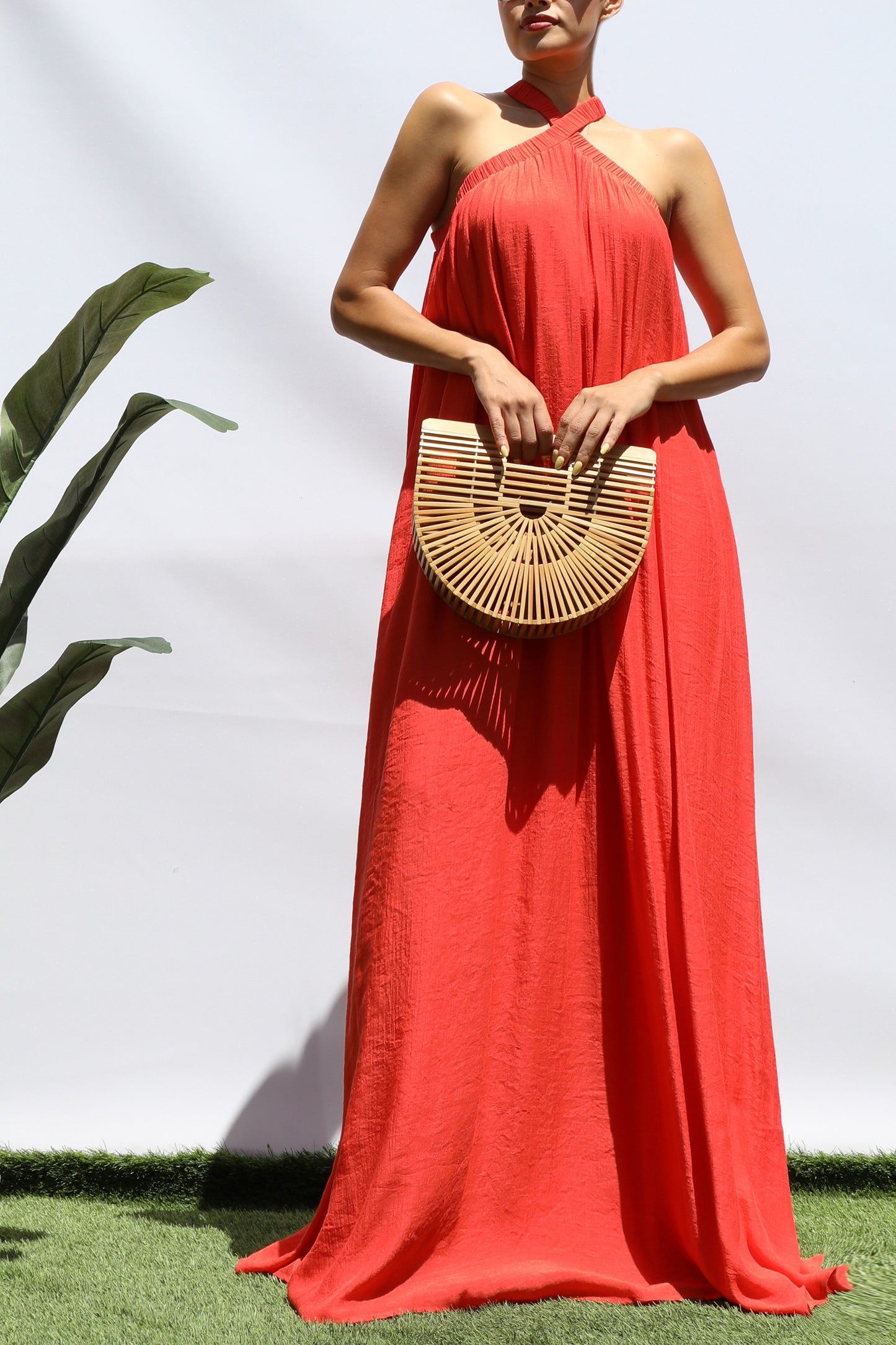 Isadora Orange Maxi Dress