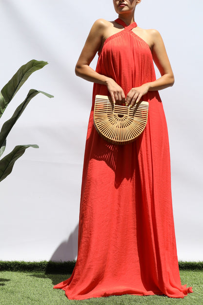 Isadora Orange Maxi Dress