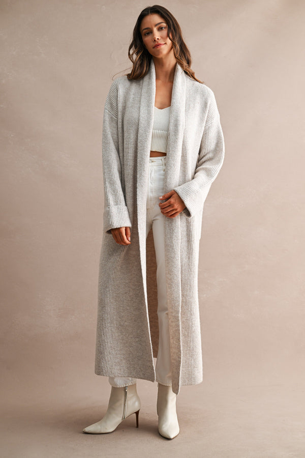 Celine Pocketed Maxi Cardigan