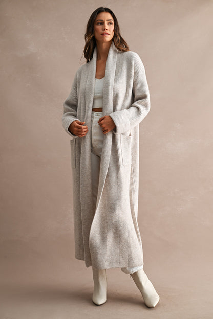 Celine Pocketed Maxi Cardigan