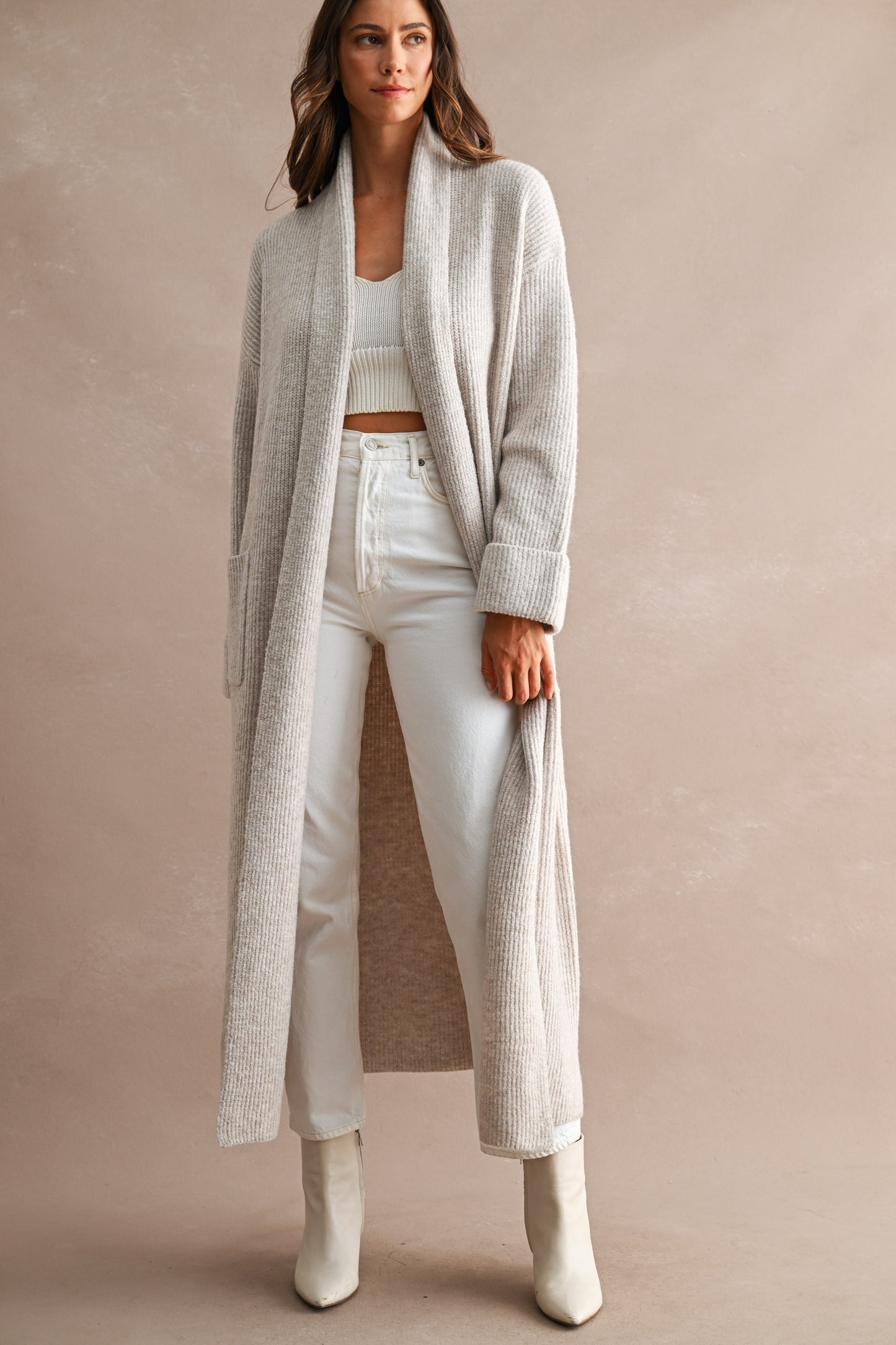 Celine Pocketed Maxi Cardigan