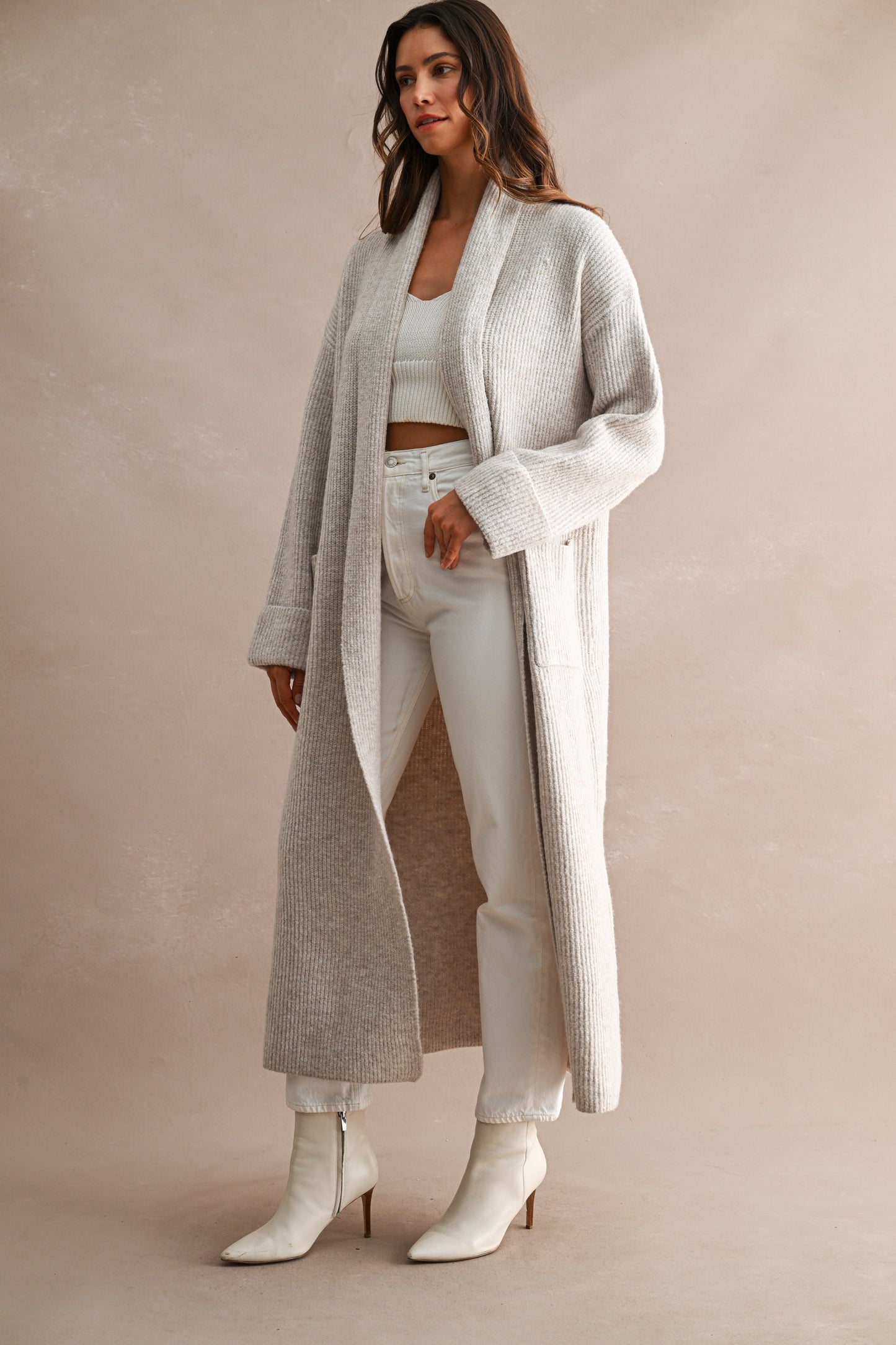 Celine Pocketed Maxi Cardigan