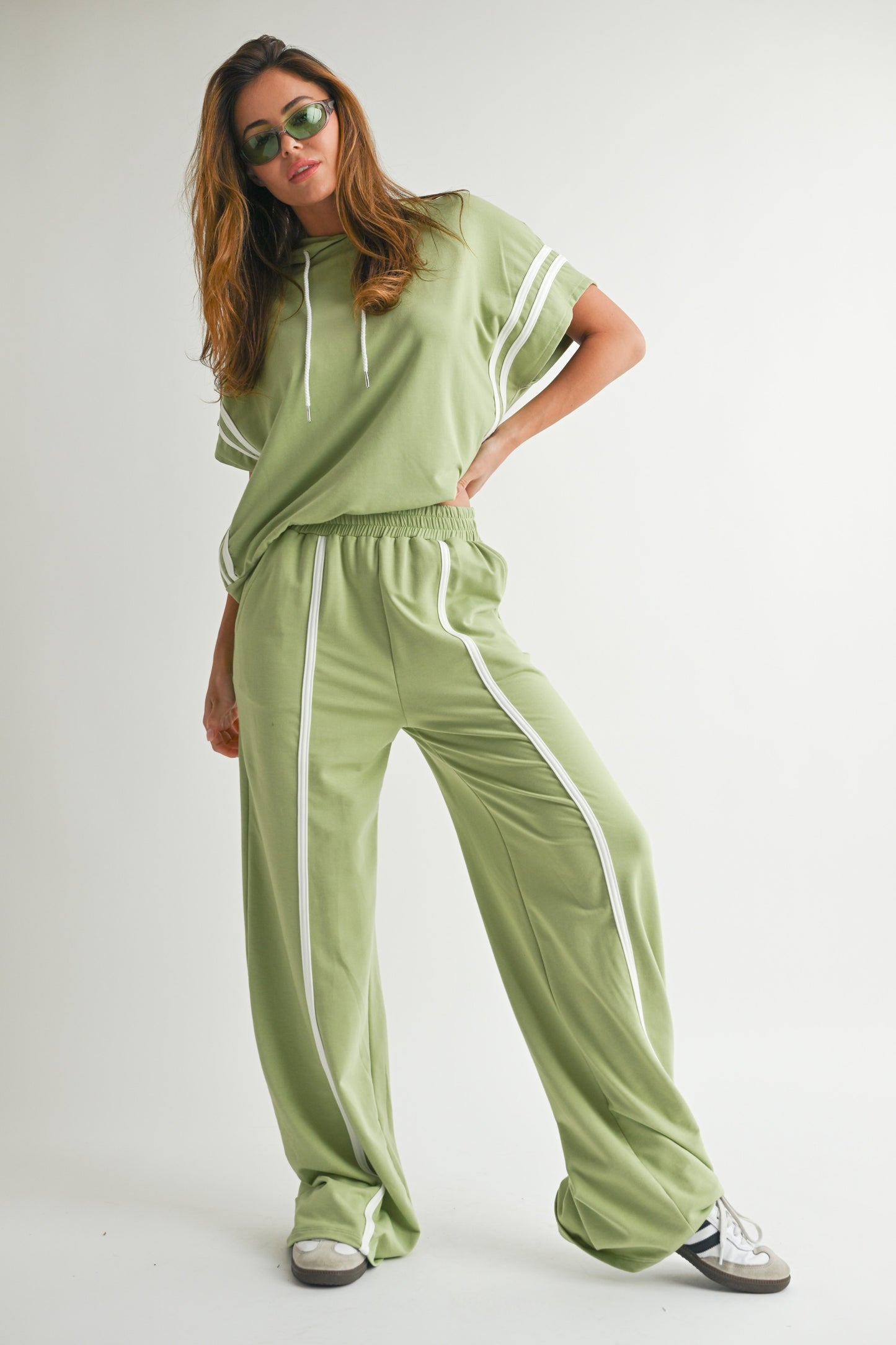 Green Hoodie Matching Set