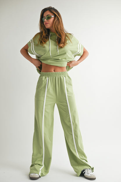 Green Hoodie Matching Set