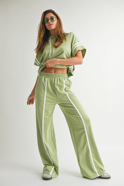 Green Hoodie Matching Set