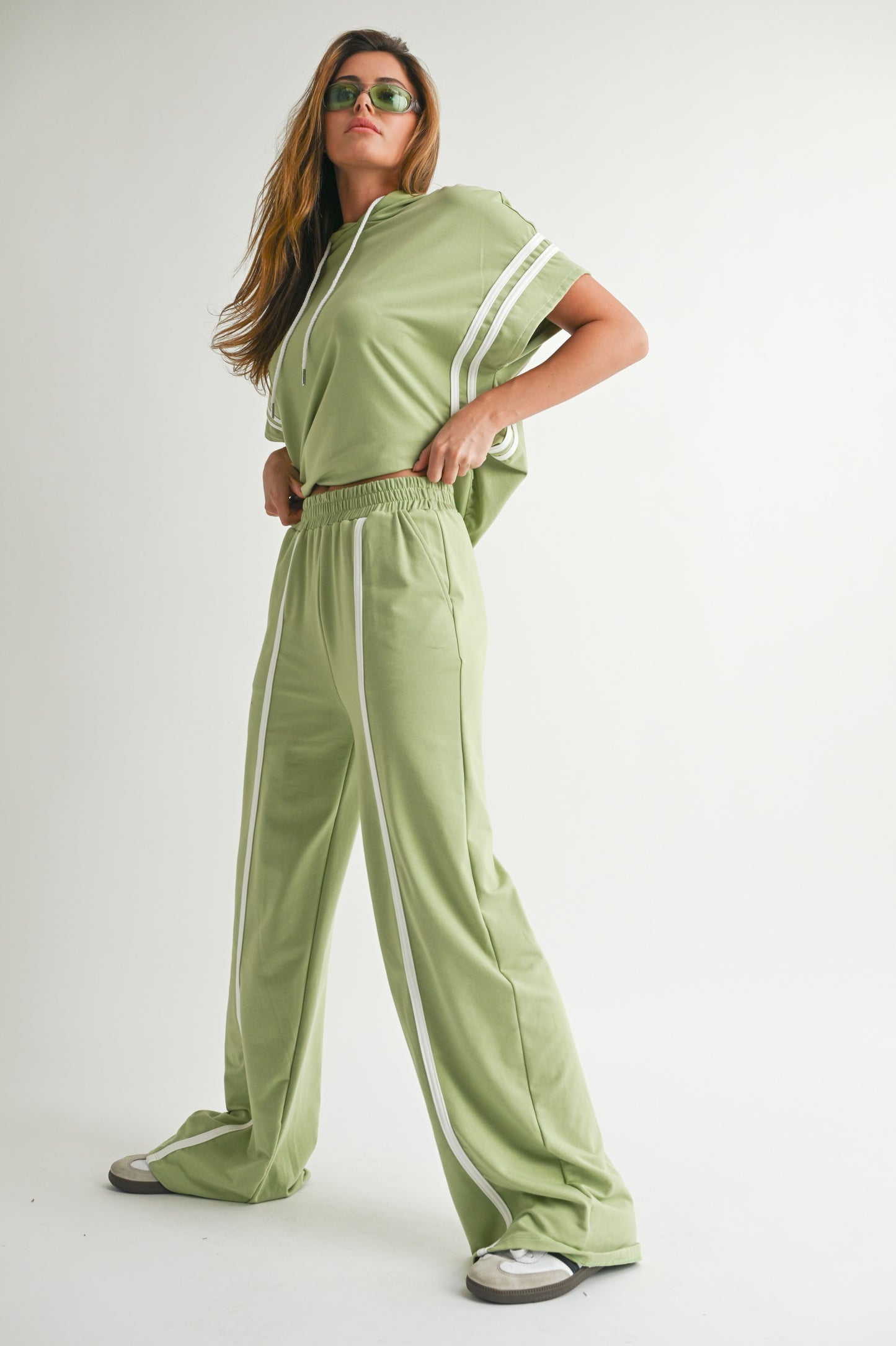 Green Hoodie Matching Set
