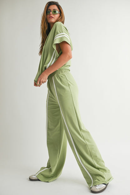 Green Hoodie Matching Set