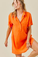 Load image into Gallery viewer, Maybel Orange Denim Dress
