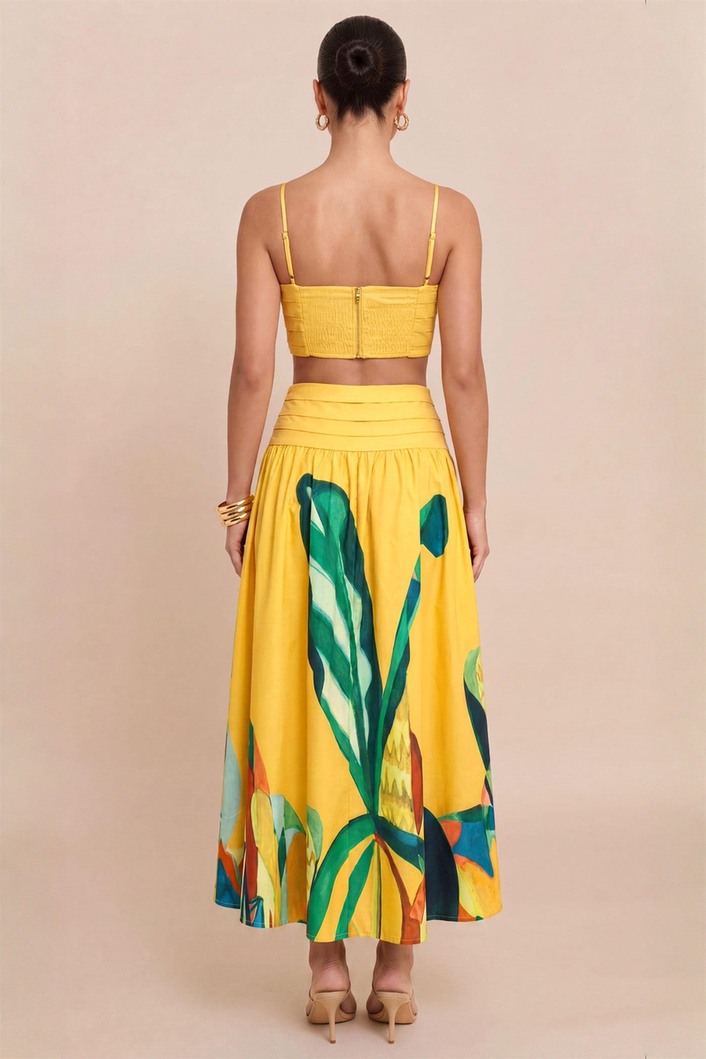 Yellow Matching Skirt Set - Ships July 15