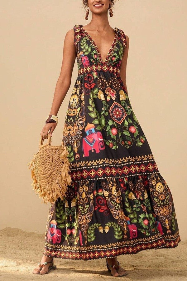 Amirah Black Maxi Dress