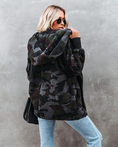 The Coziest Yet Pocketed Cardigan - Camo